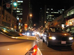 Downtown Toronto after Leafs won the Quarter Finals 17.JPG